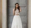 Simple Wedding Dresses for Eloping Luxury Silk and Lace Wedding Separates Bridal Separates 2 Piece