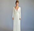 Simple Wedding Dresses for Eloping Unique Simple Wedding Dress Lace Wedding Dress Long Sleeves Wedding Dress Open Back Wedding Dress Lace Cleavage Casual Wedding Dress