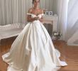 Simple White Wedding Dress Elegant Elegant 2019 Ball Gown F Shoulder Wedding Dresses Simple Sleeveless buttons Back Wedding Dress Vestido De Noiva White Ball Gown Wedding Dresses