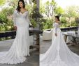 Size 14 Wedding Dresses Luxury Latest 2018 Sheer V Neck Long Sleeve Lace Mermaid Wedding Dresses Plus Size with Detachable Train Long Bridal Gowns Custom En8103 Canada 2019 From
