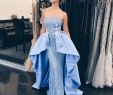Size 16 Dresses to Wear to A Wedding New Stylish Blue Overskirts Dress evening Wear Strapless Sheath Lace Long Party evening Gowns 2018 New Design Cheap Prom Dresses Shop evening Dresses Size