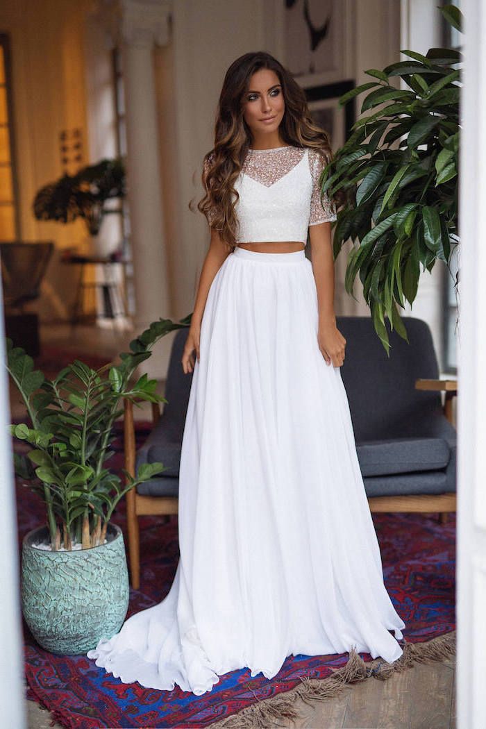 Skirt and top Wedding Dress Luxury â· 1001 Ideas for Stunning Beach Wedding Dresses