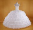 Slip for Wedding Dress Unique New Big White Petticoats Super Puffy Ball Gown Slip Underskirt 6 Hoops Long Crinoline for Adult Wedding formal Dress Square Dancing Petticoats