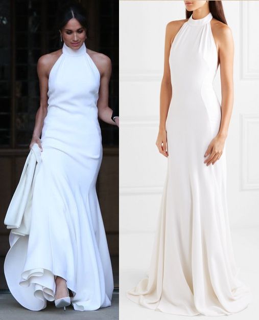 Slip Wedding Dress New now Available Stella Mccartney Crepe Halterneck Gown