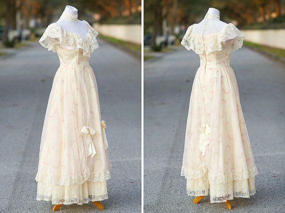 Small Wedding Dress Fresh southern Belle Wedding Dress Small Xs 70s 80s Gunne by