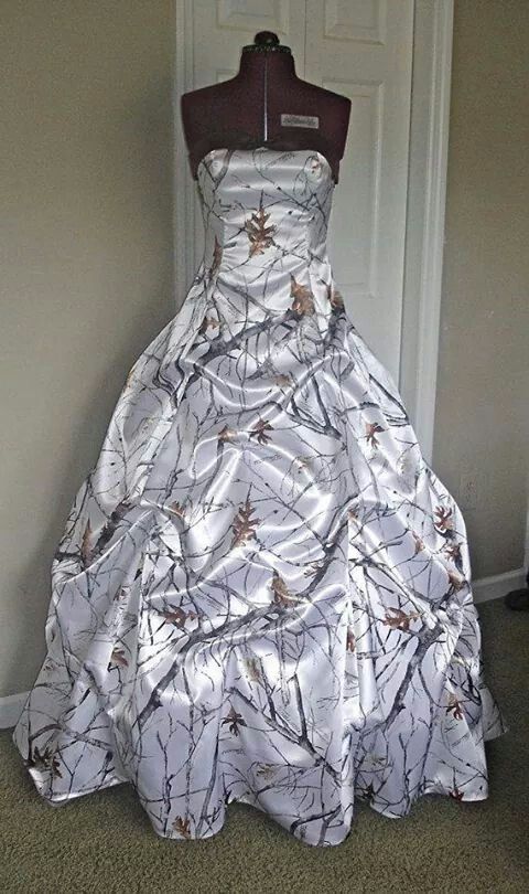 Snow Camo Wedding Dresses Awesome White Camouflage Wedding Dress This is Just too Awesome to