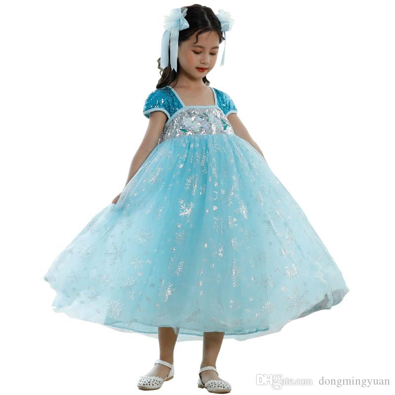 christmas snow queen snowflake dress for