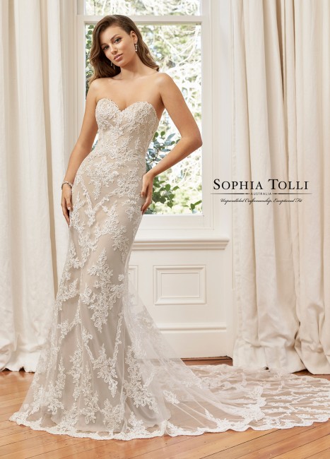 sophia tolli y a brid illusion back bridal dress 01 567