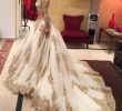 Sparkle Wedding Dresses Inspirational Gold Lace Applique Wedding Dresses Luxury Bridal Dresses