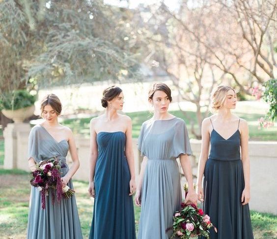 Steel Blue Bridesmaid Dresses Fresh 10 Ways to Nail the Mix and Match Bridesmaid Look