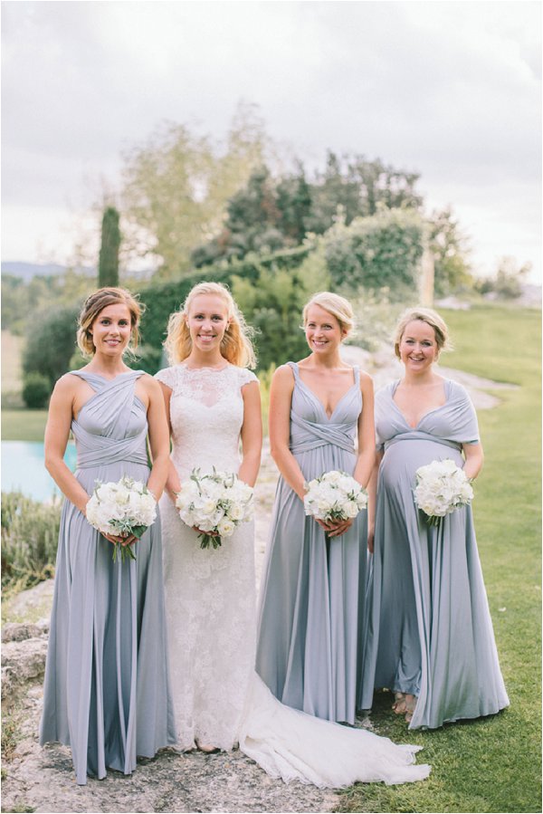 pretty light blue bridesmaid dresses