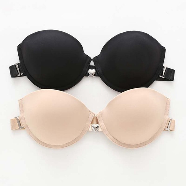 Strapless Bras for Wedding Dresses Unique 2019 1 2 Cup Bras Y Wedding Dress Bralette Bra for Women Seamless Invisible Push Up Bh Femme Front Closure Pushup Strapless From Youerclothing