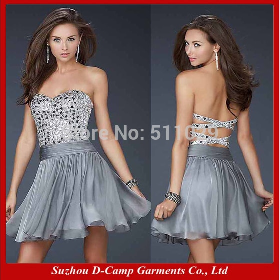 FREE SHIPPING OD 216 Dazzling strapless short la s semi formal party dresses back open