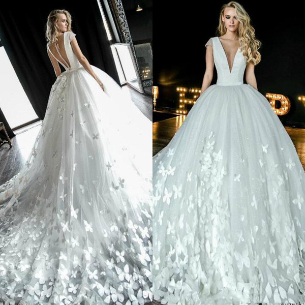 Strappy Wedding Dress Elegant butterfly Back Wedding Dresses Coupons Promo Codes & Deals