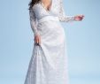 Stretch Lace Wedding Dress Awesome White Satin Lace Plus Size Wedding Dress with Long Sleeve