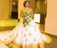 Striped Wedding Dresses Fresh Luxury Gold Lace Wedding Dress 2018 aso Ebi Full Sleeves Appliques Sparkle Crystal African Ball Gowns for Bridal Robe De Mariee Yellow Wedding Dress