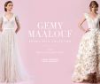 Striped Wedding Dresses Unique Wedding Dresses Gemy Malouf 2016 Bridal Collection Inside