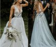 Summer Beach Wedding Dresses Beautiful 2019 Elegant Ivory Straps Deep V Neck Lace A Line Wedding