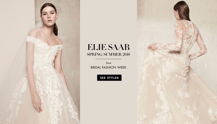 Summer Bride Dresses Beautiful Wedding Gowns Inspired by Springtime From Elie Saab Spring