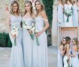 Summer Bridesmaid Dresses 2017 Luxury Beach Bridesmaid Dresses 2017 Ice Blue Chiffon Ruched F the Shoulder Summer Wedding Party Gowns Long Cheap Simple Dress for Girls 50s Style