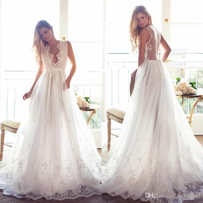 Summer Lace Wedding Dresses Beautiful $seoproductname