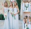Summer Wedding Bridesmaid Dresses New Beach Bridesmaid Dresses 2017 Ice Blue Chiffon Ruched F the Shoulder Summer Wedding Party Gowns Long Cheap Simple Dress for Girls 50s Style
