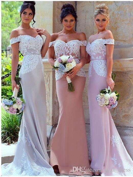2019 south africa style elegant mermaid bridesmaid