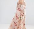Summer Wedding Maxi Dresses Best Of asos Curve Wedding E Shoulder Maxi Dress In Summer Rose
