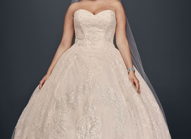 Super Plus Size Wedding Dresses Elegant Extra Length Plus Size Beaded Lace Applique Wedding Ball