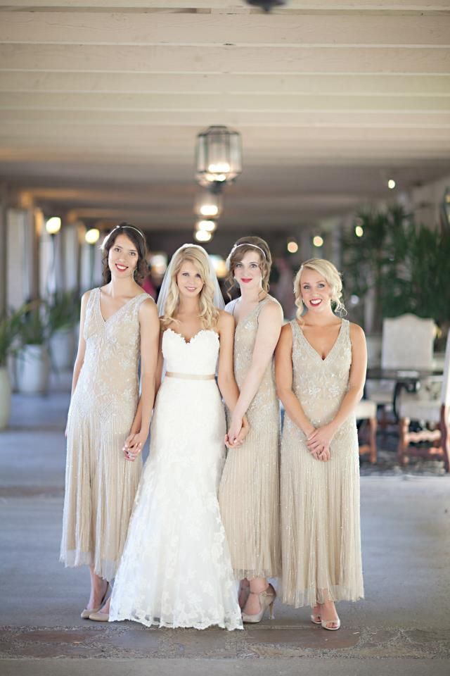 Tacky Wedding Dresses Awesome Lovely Gold Dresses for the Bridesmaids and A Gold Belt for