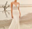 Tan Dresses for Wedding Luxury Style Spaghetti Strap Beaded Bodice with Crepe Skirt