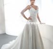 Tank top Wedding Dress Lovely V Neck Sheer Straps Tank top Silver Beading Fluffy Suzhou