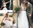 Tank top Wedding Dresses Elegant Discount Plus Size Country Boho Beach Wedding Dresses 2018 Two Pieces A Line Vintage Lace Crop top Half Sleeves Greek Bohemian Cheap Bridal Gowns