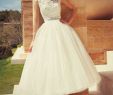 Tea Length Bridal Gown Unique Tea Length Wedding Dresses S
