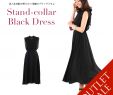Tea Length Dresses for Wedding Guests Best Of It is â Stand Collar Black Dress Mi Mollet Length Knee Length Ankle Length Dress Od 30