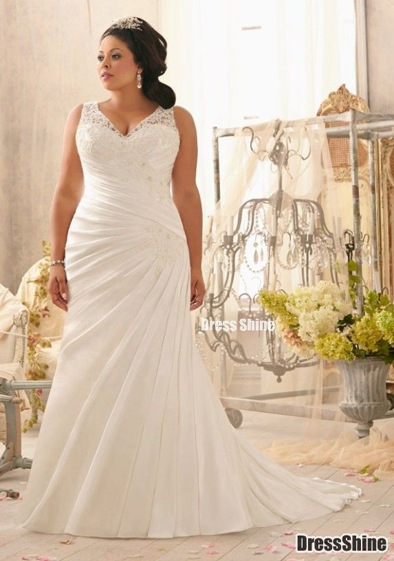 Tea Length Wedding Dresses Plus Size Elegant Beautiful Second Wedding Dress for Plus Size Bride