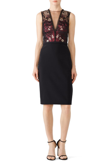 Theia Dresses On Sale Unique Burgundy Midnight Sheath by theia for $85 $100