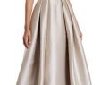 Theia evening Gown Awesome Faille V Neck Ball Gown with Crystal Beading