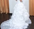 Tidebuy Wedding Dresses Luxury Beaded Crystal Pick Ups Ball Gown Wedding Dress