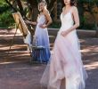 Tie Dye Wedding Dresses Unique Ombre Dip Dyed Tulle Ballgown Wedding Dress Sunset by Cleo