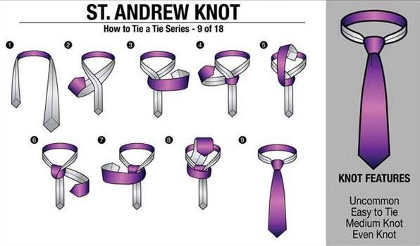 Tie the Knot Elegant St andrew Tie