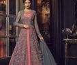 Top Designer Dresses New Gray and Pink Heavy Embridered Anarkali Suits
