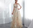 Top Dresses Designers Awesome 2019 New Champagne A Line Long Lace evening Dress with 3 4