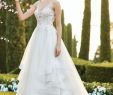 Trumpet Gown Inspirational Ruffle and Tiered Wedding Dresses