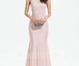 Trumpet Gowns Beautiful Trumpet Mermaid Halter Sweep Train Jersey Prom Dresses with Lace Beading