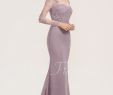 Trumpet Style Dress Beautiful [us$ 174 99] Trumpet Mermaid Scoop Neck Sweep Train Chiffon Lace Bridesmaid Dress Jjshouse