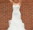 Trumpet Style Dress Inspirational Style Sweetheart Lace Mermaid Gown with Horsehair Hem