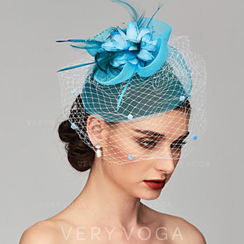 Tulle Pricing Awesome [us$ 6 99] La S Glamourous Simple Handmade Eye Catching Feather Net Yarn with Feather Tulle Fascinators Veryvoga