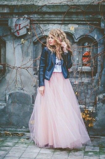 Tulle Skirt Outfit for Wedding Beautiful Tutu and Leather Jacket … Clothing S An Expression