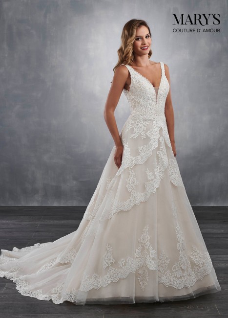 marys bridal mb4057 layered skirt wedding dress 01 546
